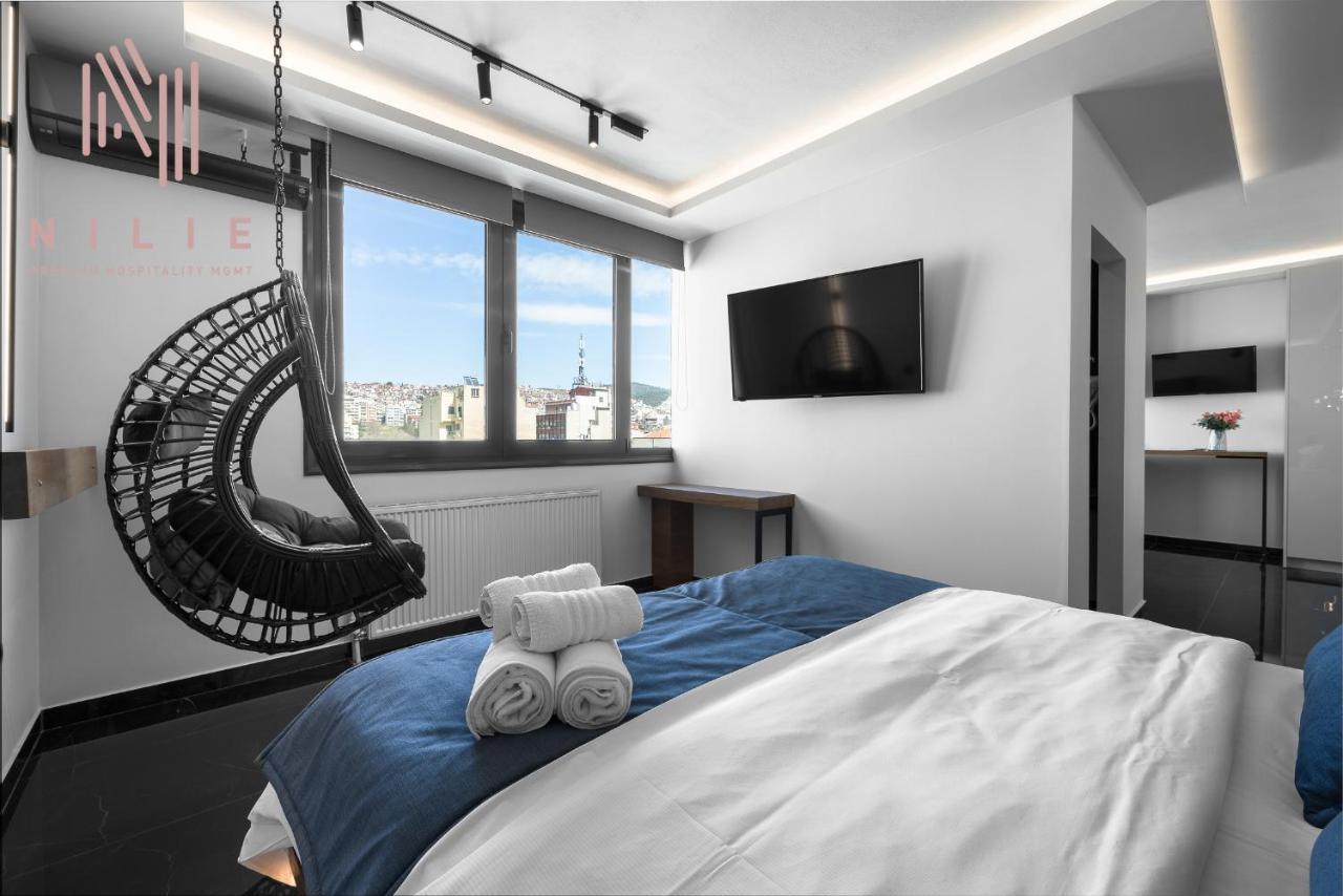 Calliope Penthouse, Nilie Hospitality Mgmt Apartment เทสซาโลนิกิ ภายนอก รูปภาพ