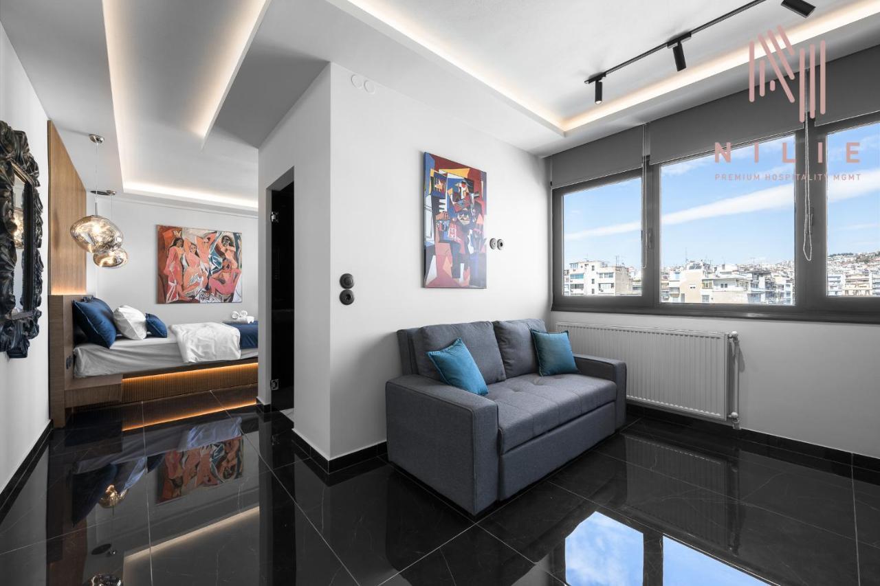 Calliope Penthouse, Nilie Hospitality Mgmt Apartment เทสซาโลนิกิ ภายนอก รูปภาพ