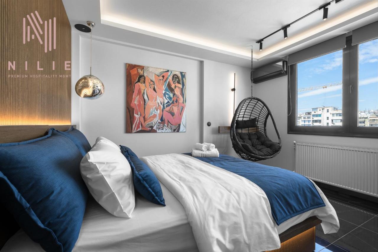 Calliope Penthouse, Nilie Hospitality Mgmt Apartment เทสซาโลนิกิ ภายนอก รูปภาพ